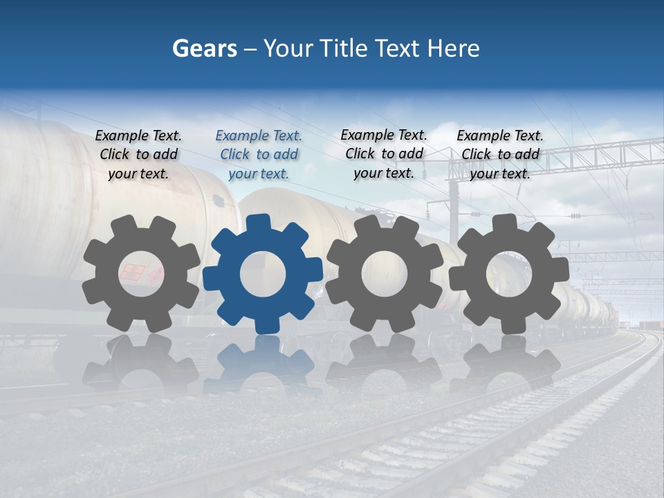 Container Petrol Oil PowerPoint Template