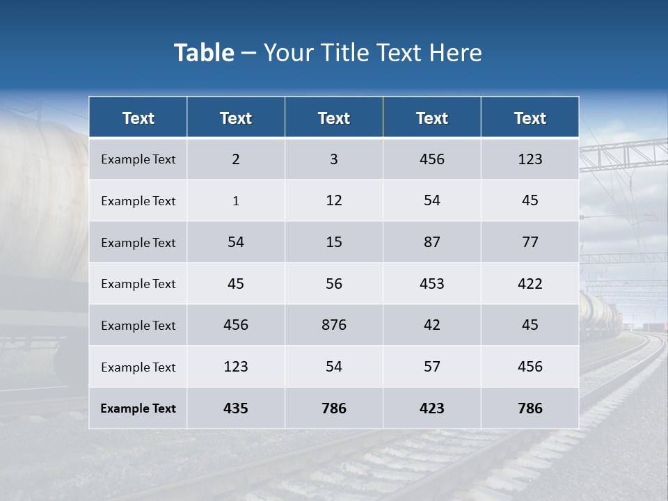Container Petrol Oil PowerPoint Template