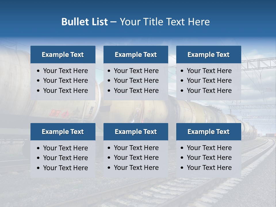 Container Petrol Oil PowerPoint Template