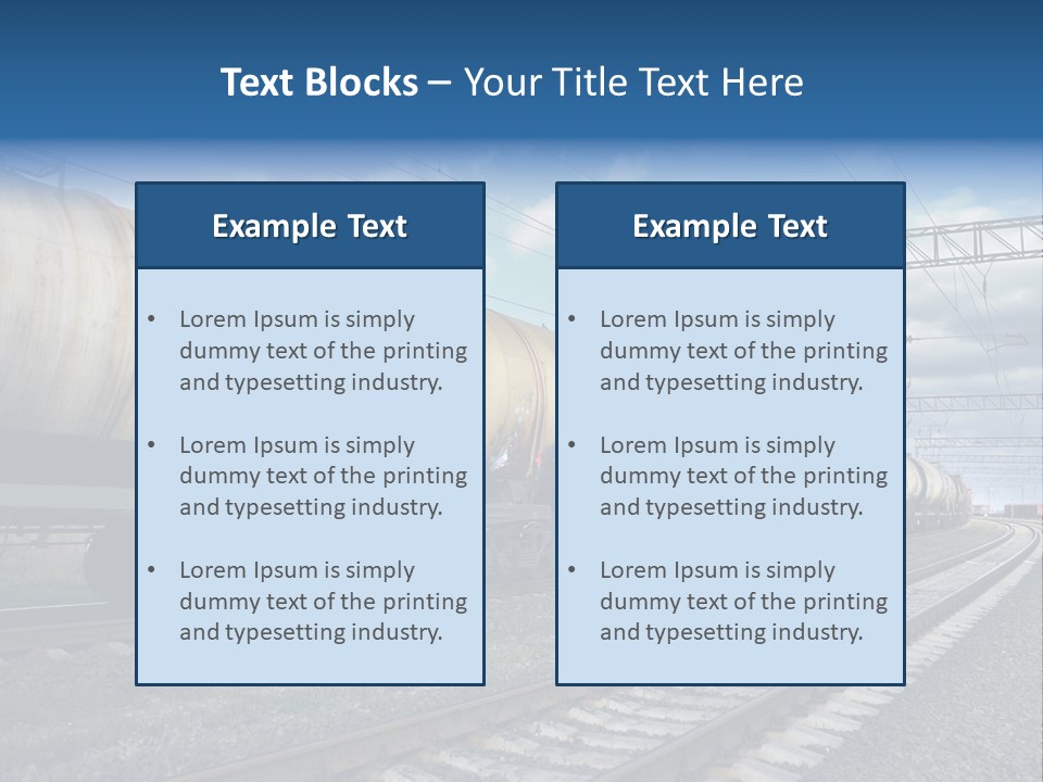 Container Petrol Oil PowerPoint Template
