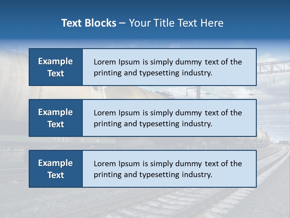 Container Petrol Oil PowerPoint Template