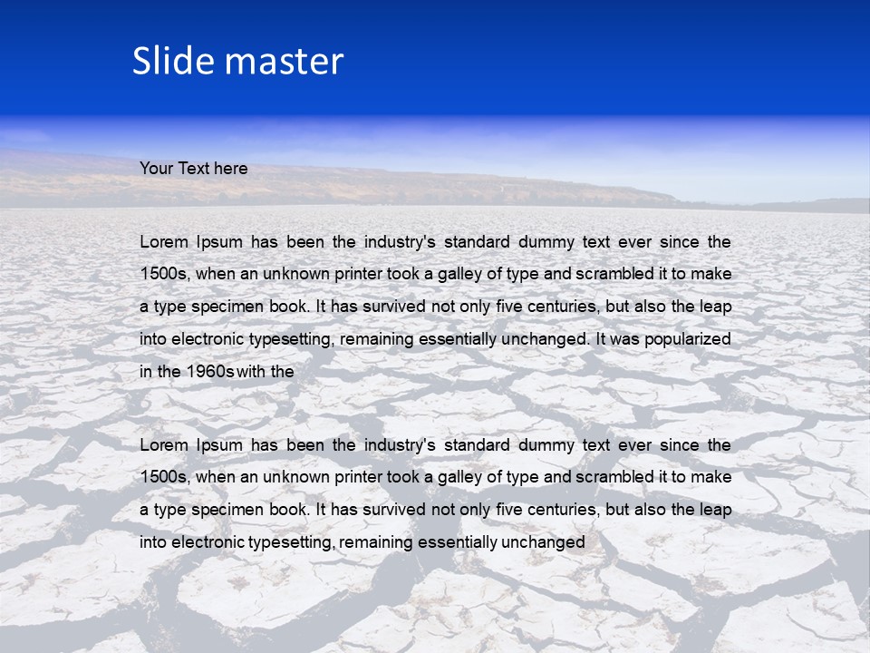 Dangerous Murray Global Warming PowerPoint Template