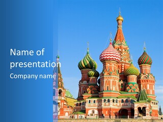 European Building Cross PowerPoint Template