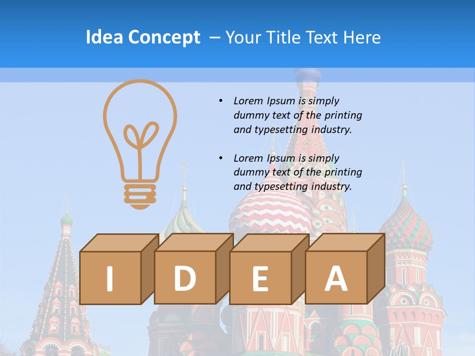 European Building Cross PowerPoint Template