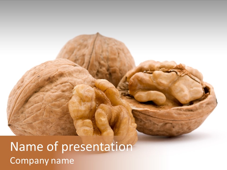 Nutty Seasonal Brain PowerPoint Template