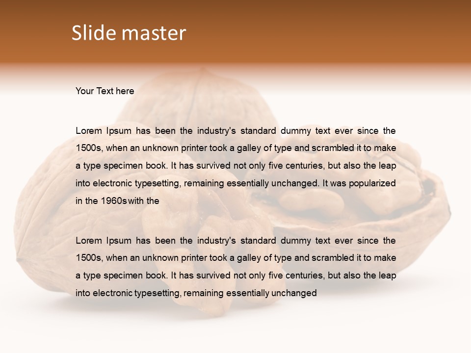 Nutty Seasonal Brain PowerPoint Template