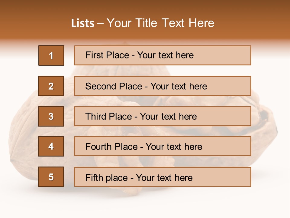 Nutty Seasonal Brain PowerPoint Template