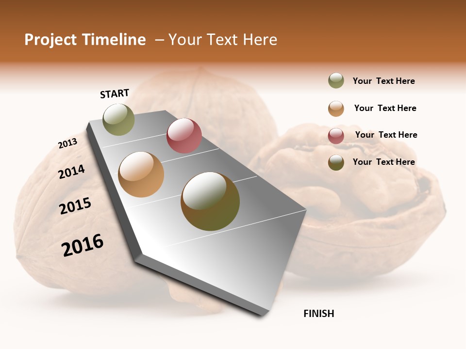 Nutty Seasonal Brain PowerPoint Template