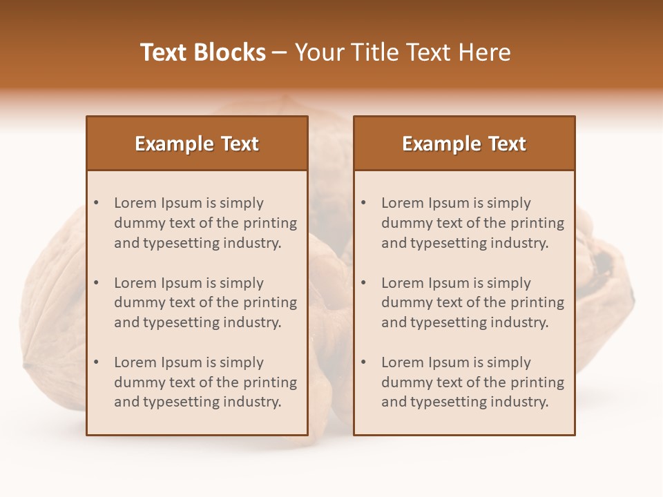 Nutty Seasonal Brain PowerPoint Template