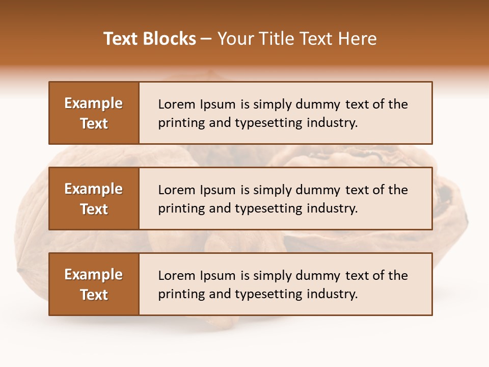 Nutty Seasonal Brain PowerPoint Template