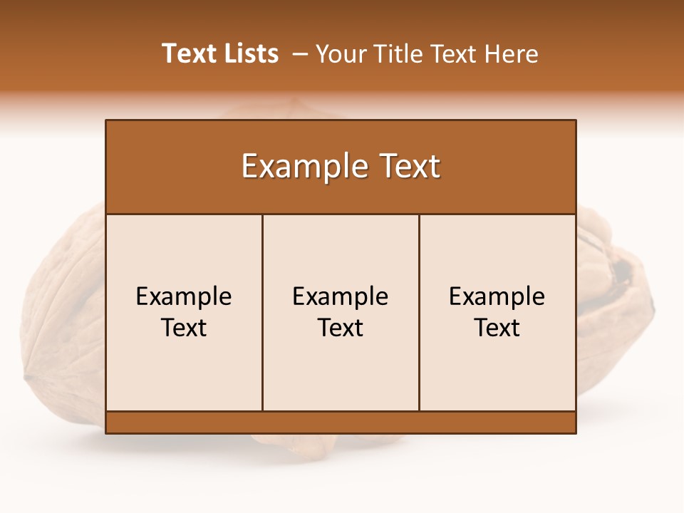 Nutty Seasonal Brain PowerPoint Template