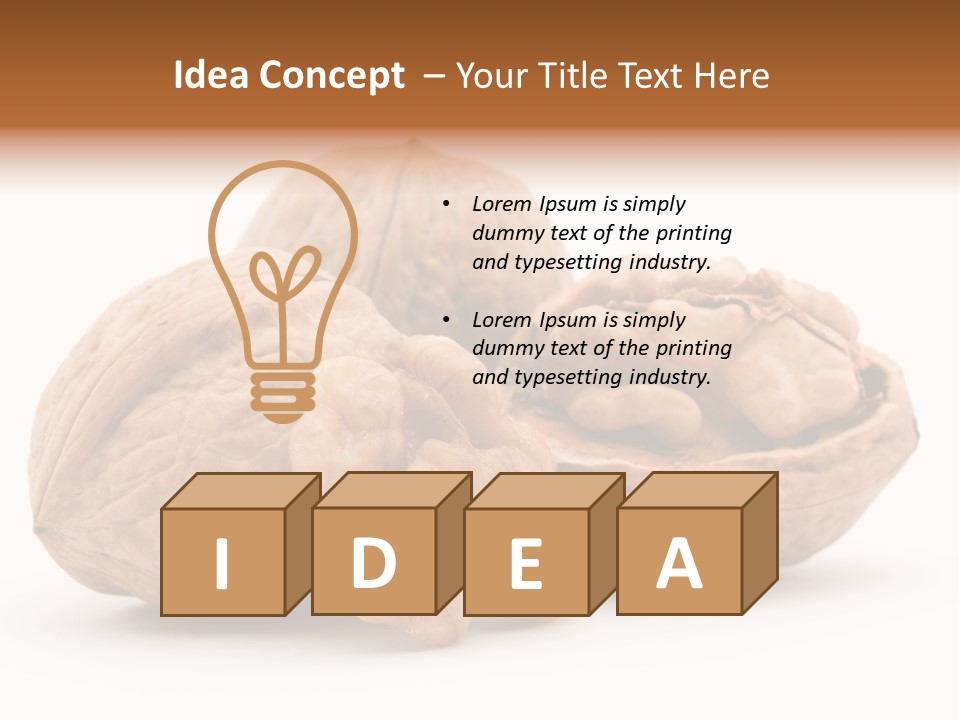 Nutty Seasonal Brain PowerPoint Template