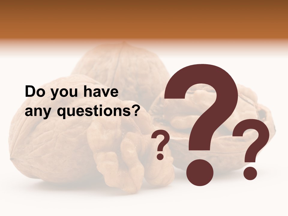 Nutty Seasonal Brain PowerPoint Template