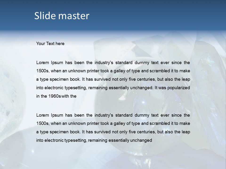 Background Glamour Mineral PowerPoint Template