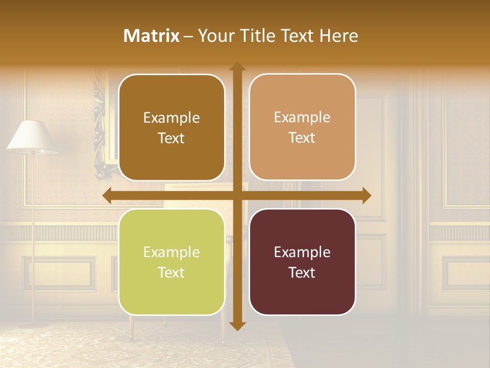 Nobility Room Wall PowerPoint Template