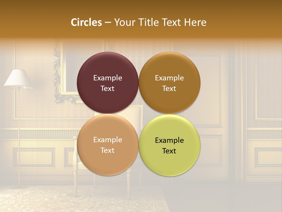 Nobility Room Wall PowerPoint Template