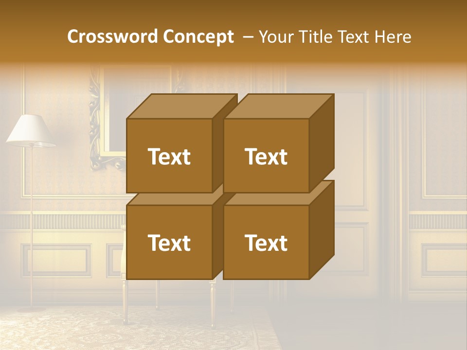 Nobility Room Wall PowerPoint Template