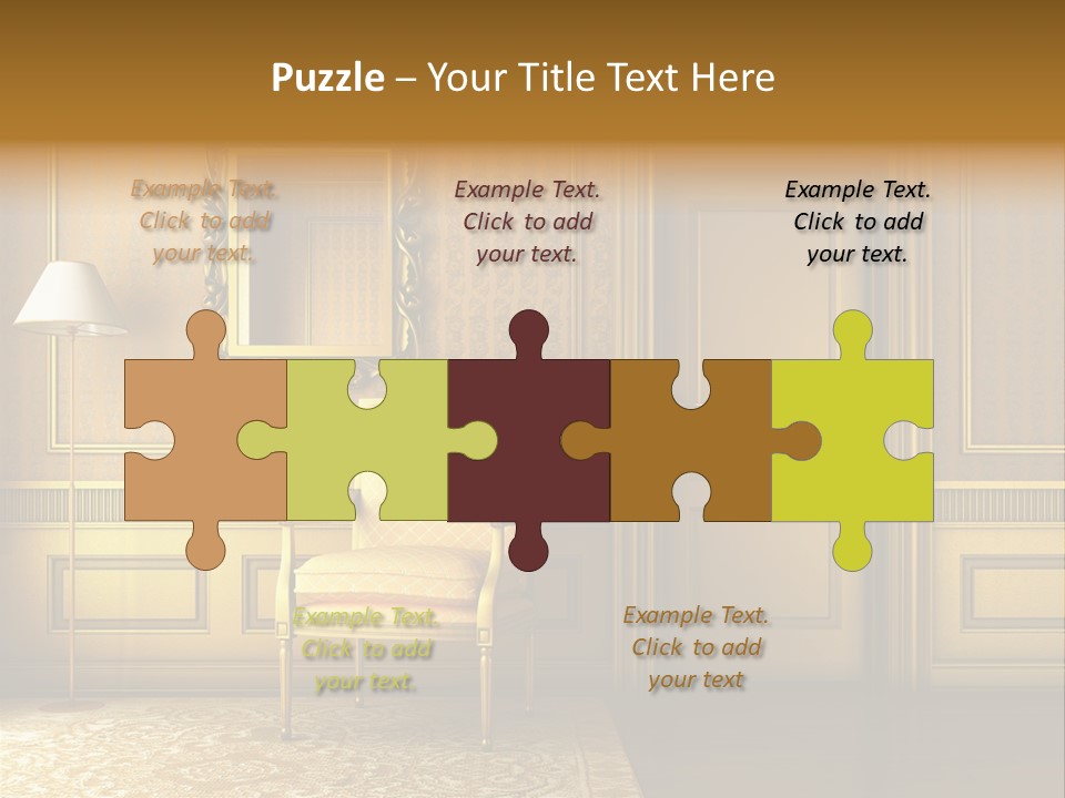 Nobility Room Wall PowerPoint Template