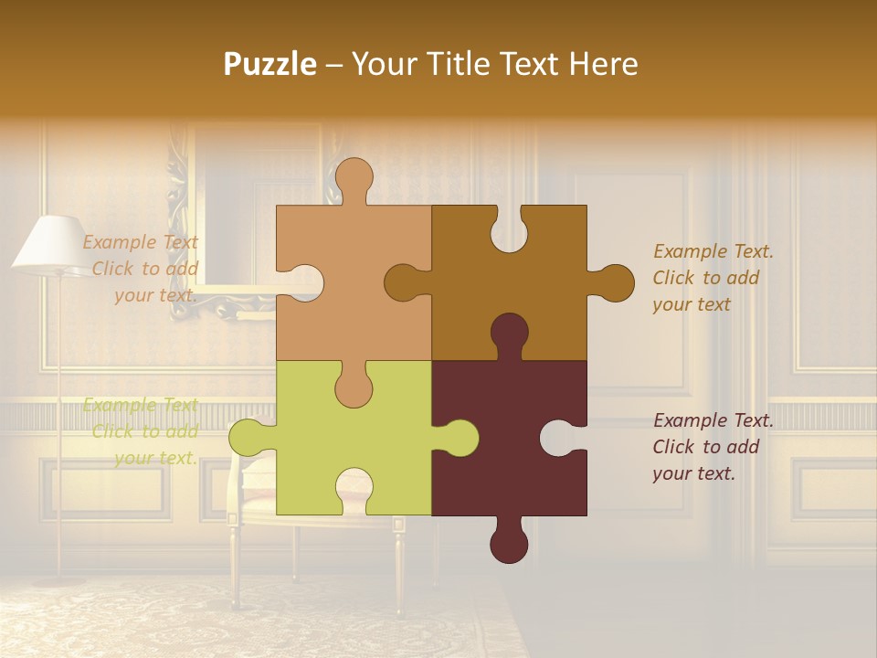 Nobility Room Wall PowerPoint Template