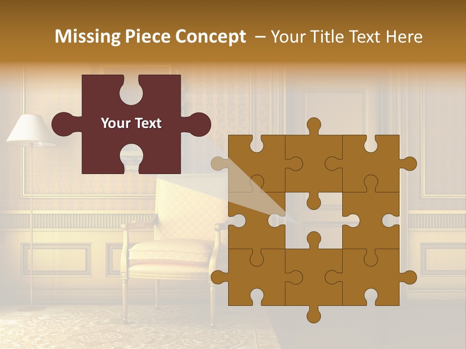 Nobility Room Wall PowerPoint Template