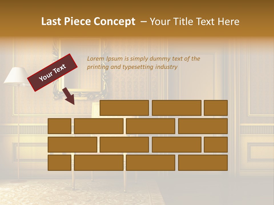 Nobility Room Wall PowerPoint Template