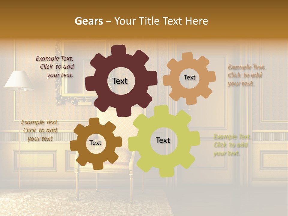 Nobility Room Wall PowerPoint Template