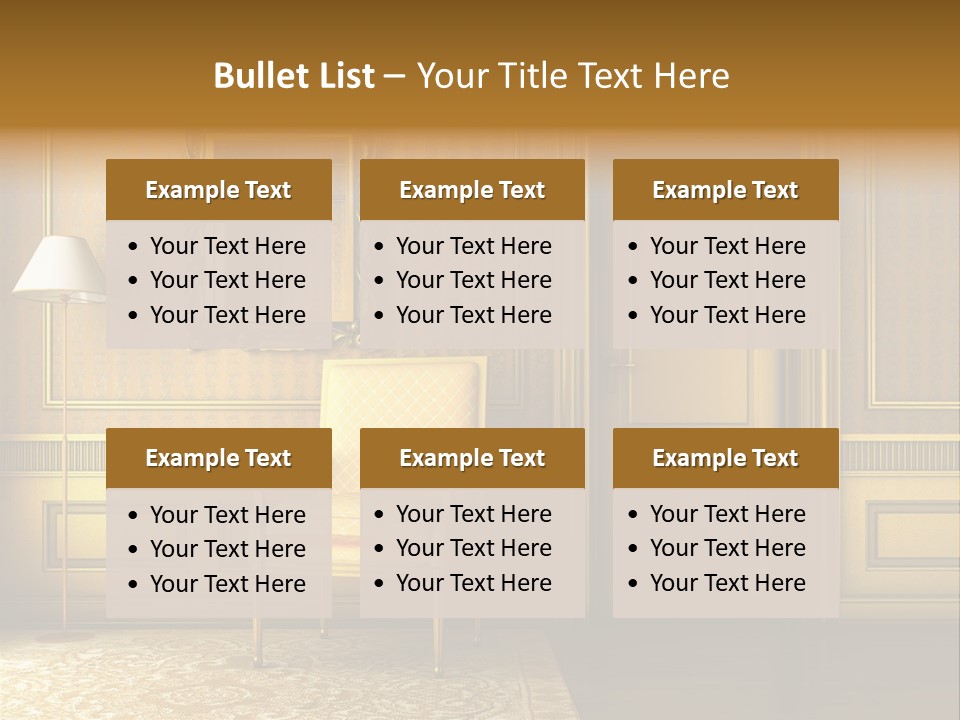 Nobility Room Wall PowerPoint Template