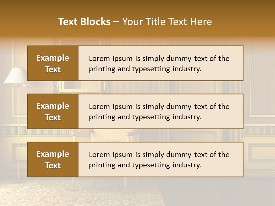 Nobility Room Wall PowerPoint Template