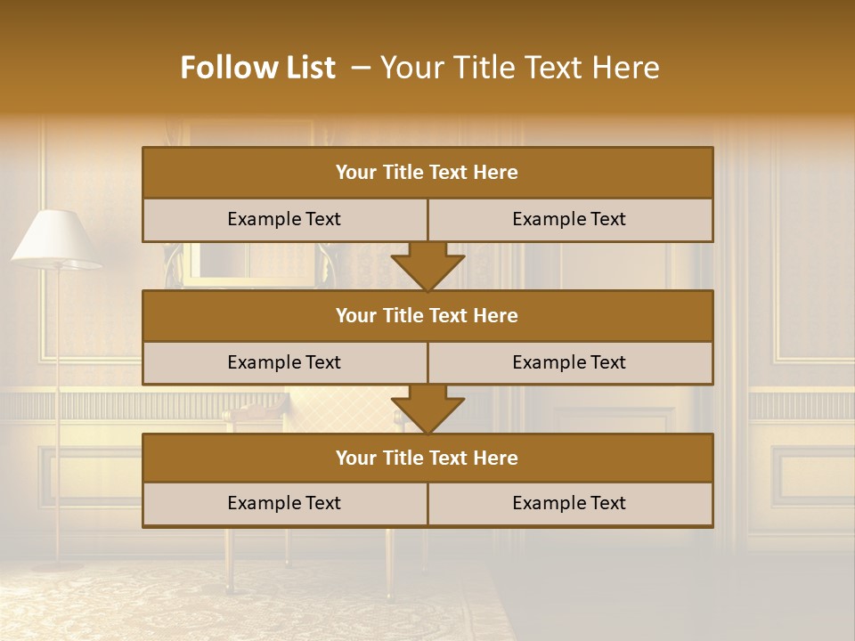 Nobility Room Wall PowerPoint Template