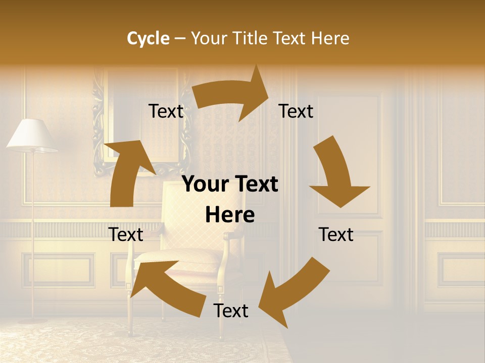 Nobility Room Wall PowerPoint Template