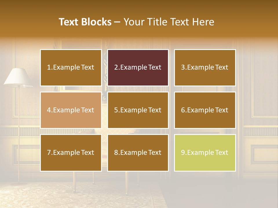 Nobility Room Wall PowerPoint Template