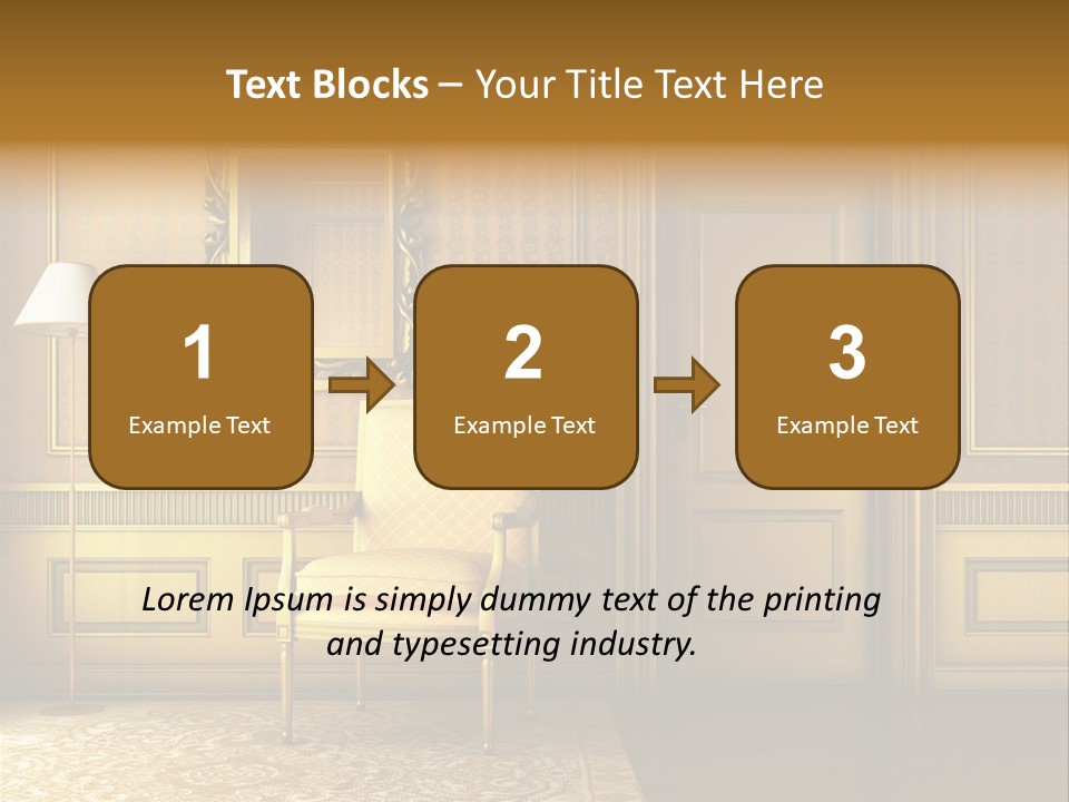 Nobility Room Wall PowerPoint Template