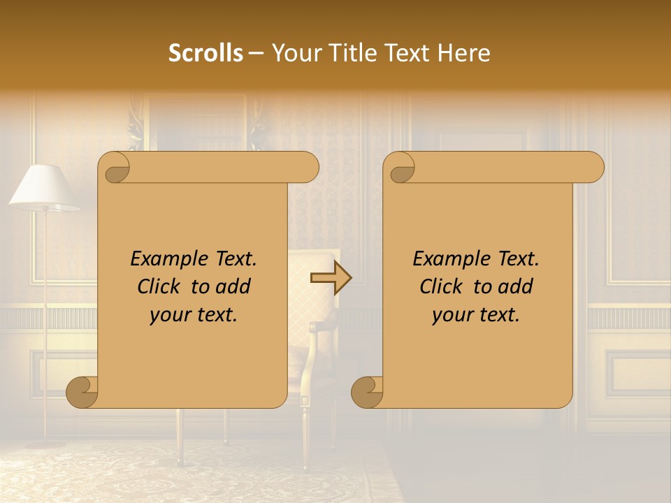 Nobility Room Wall PowerPoint Template