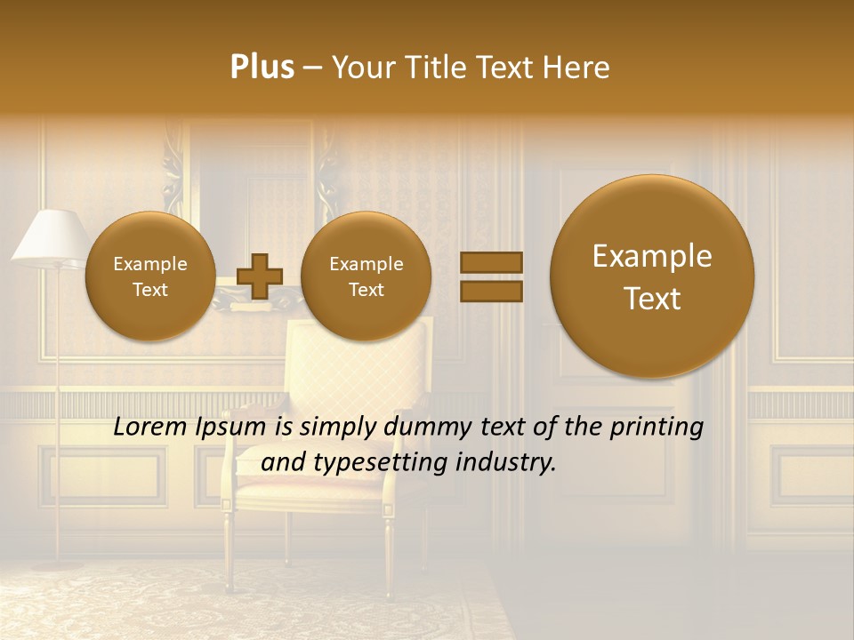 Nobility Room Wall PowerPoint Template
