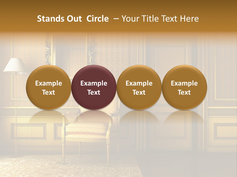 Nobility Room Wall PowerPoint Template