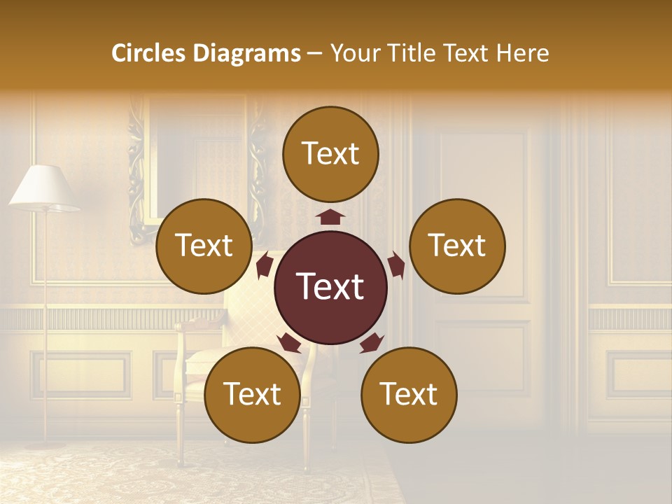 Nobility Room Wall PowerPoint Template