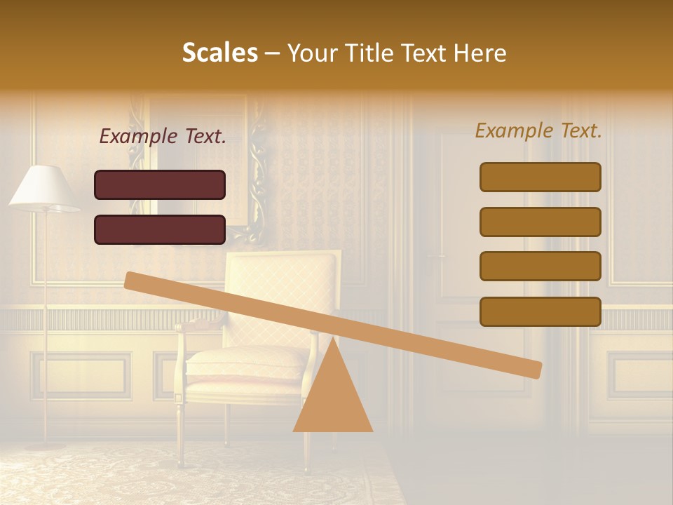 Nobility Room Wall PowerPoint Template