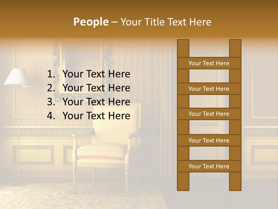 Nobility Room Wall PowerPoint Template