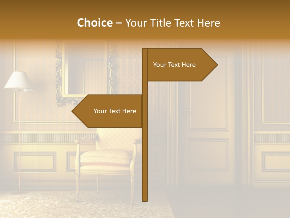 Nobility Room Wall PowerPoint Template