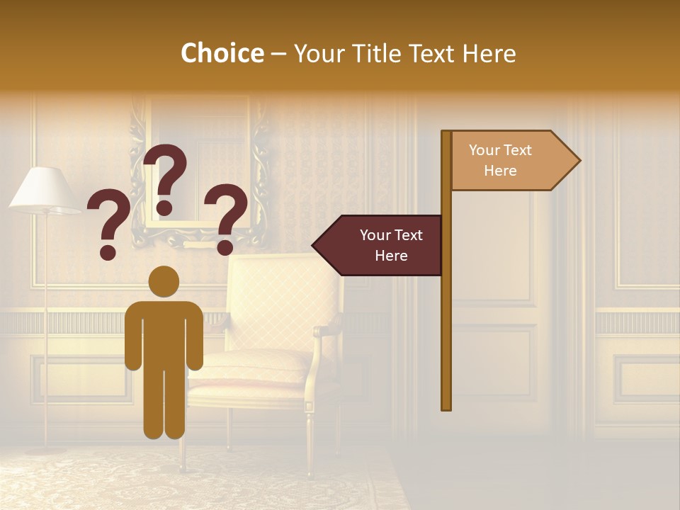 Nobility Room Wall PowerPoint Template