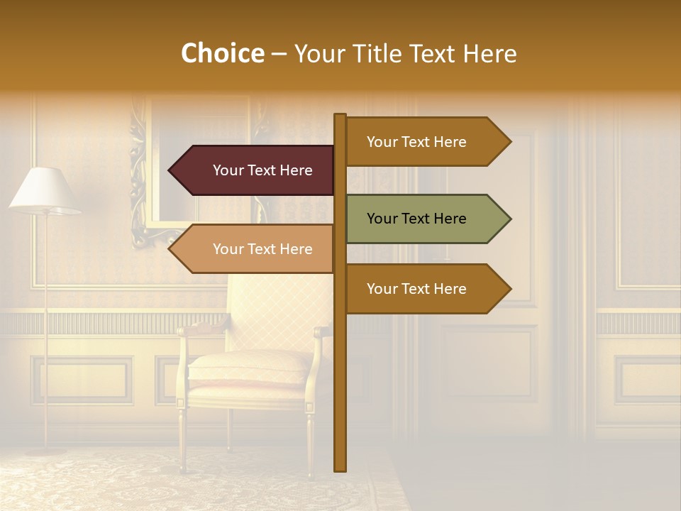 Nobility Room Wall PowerPoint Template