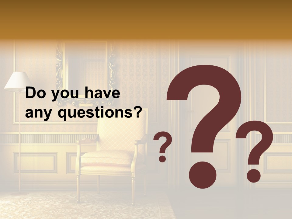 Nobility Room Wall PowerPoint Template