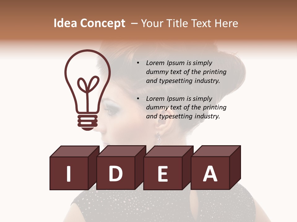 Sunset Yellow Bush PowerPoint Template