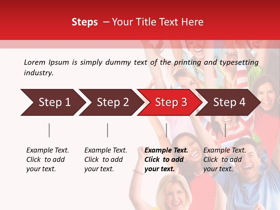 Smiling Message Fashion PowerPoint Template