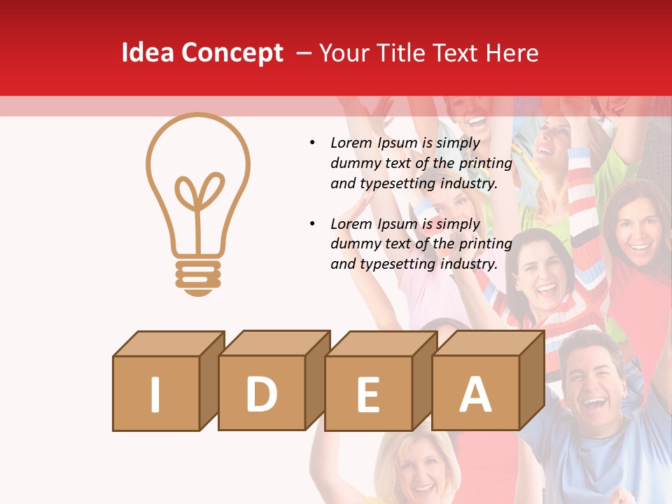 Smiling Message Fashion PowerPoint Template