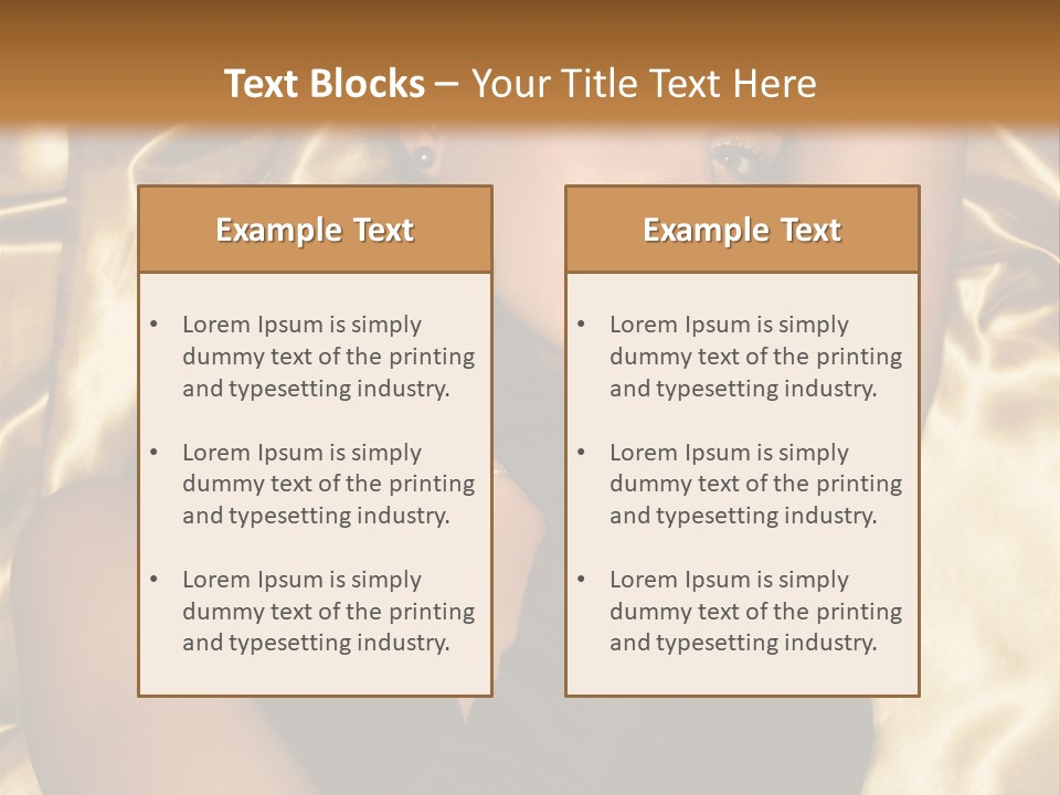 Black Blond Vintage PowerPoint Template