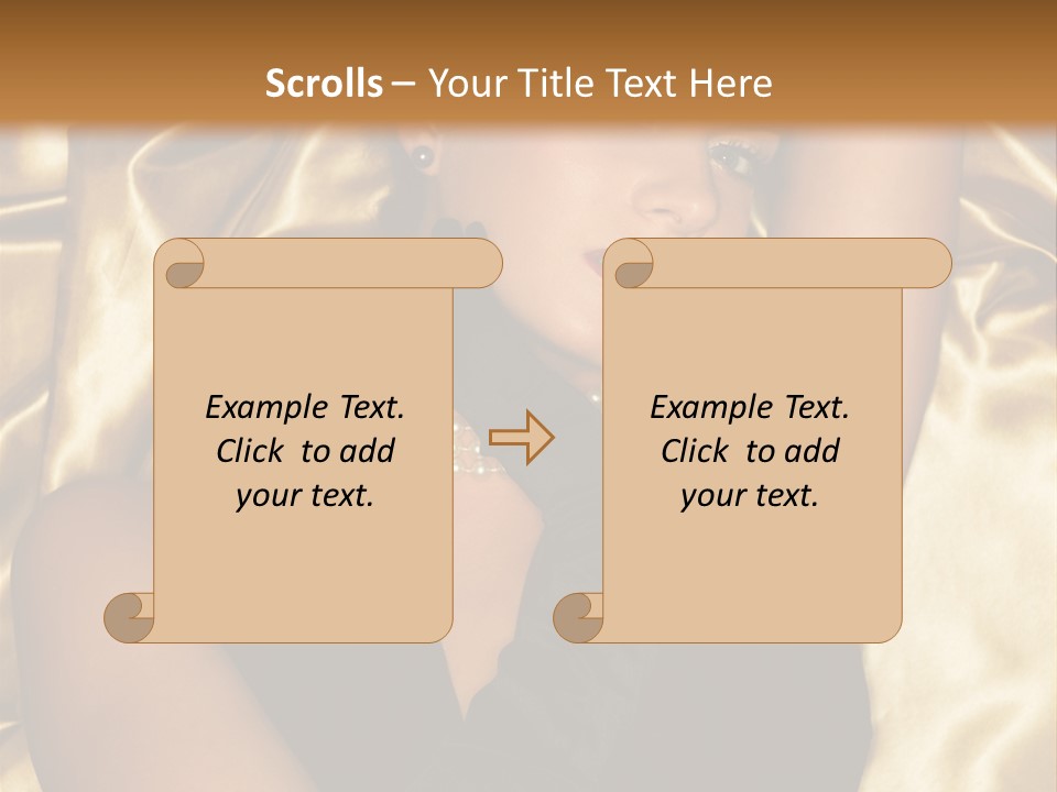 Black Blond Vintage PowerPoint Template