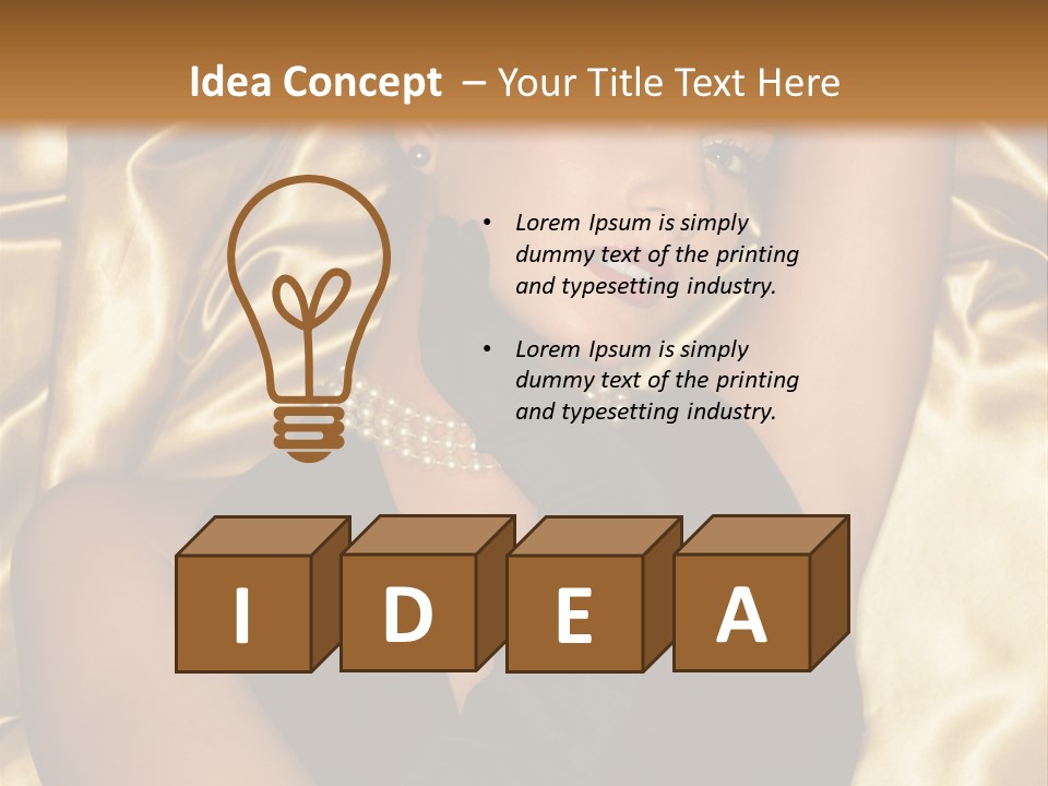 Black Blond Vintage PowerPoint Template