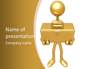 Person Presentation Illustration PowerPoint Template