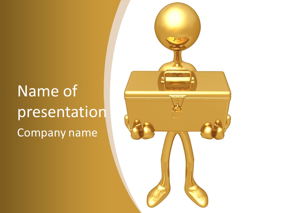 Person Presentation Illustration PowerPoint Template